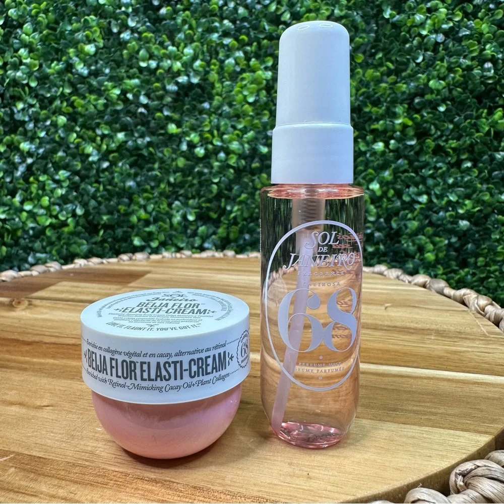 New‎ Sol de Janeiro Pink Elasti-Cream and 1 FL oz Mist 68 bundle